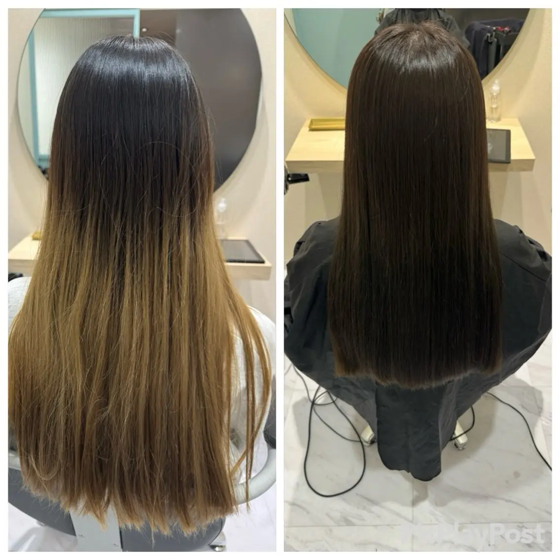 セミロング 縮毛矯正 トリートメント 丹野 圭太のヘアスタイル