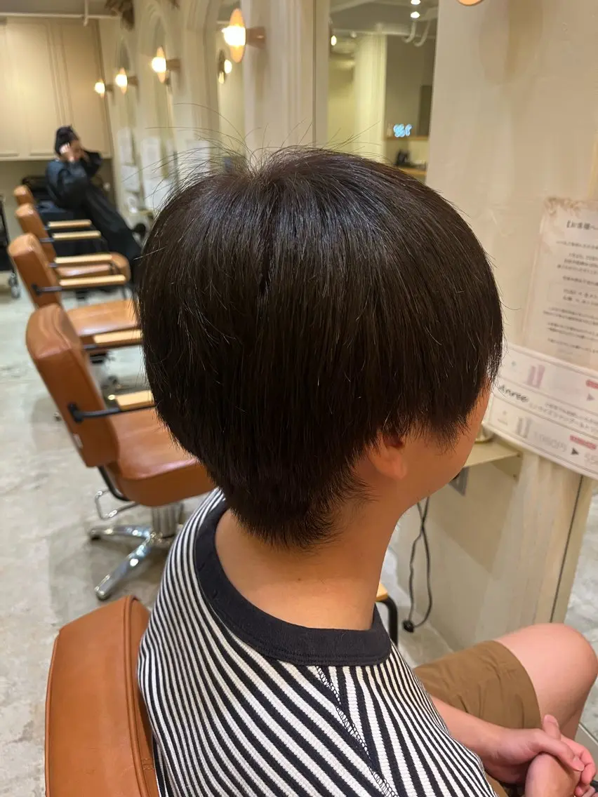 カラー メンズ ブラウンカラー ヘアカラー 猿渡 桃花のヘアスタイル