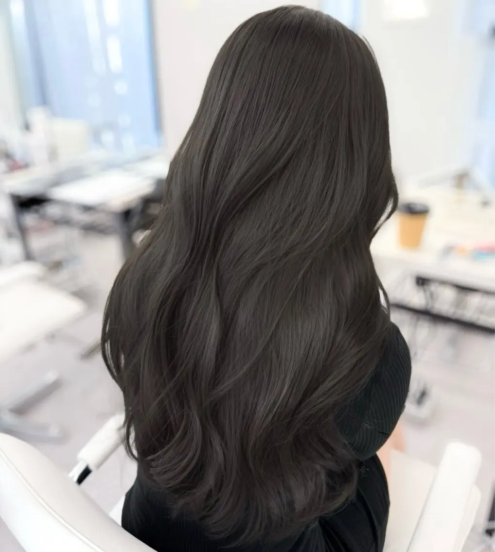 ロング カラー 透明感カラー 韓国風ヘア レイヤーカット 似合わせカット カット ヘアカラー トリートメント 韓国レイヤー× 顔まわり🕊️テルのヘアスタイル