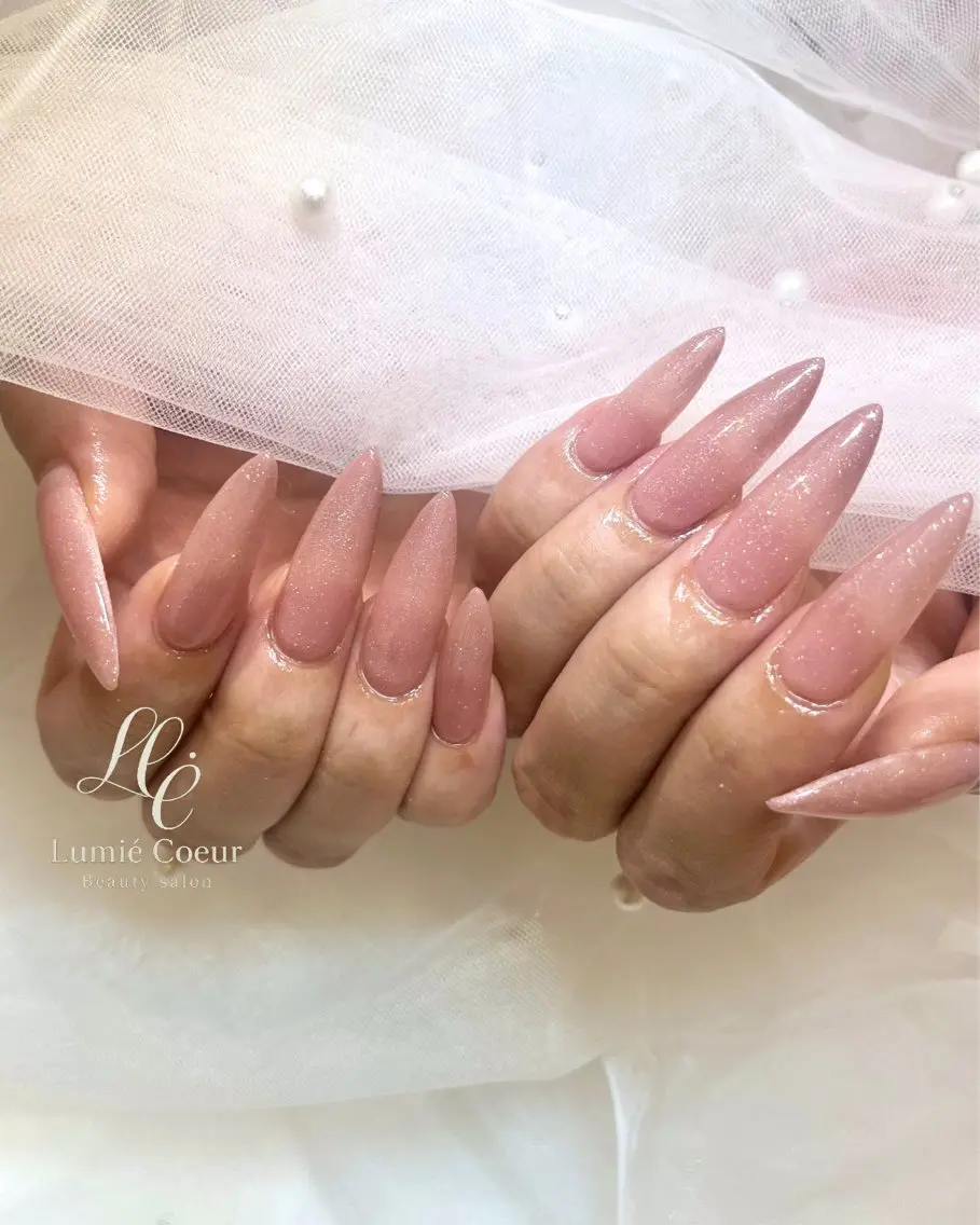 ネイル シンプルネイル ハンドネイル LumiéCoeur Nanaeのネイルデザイン