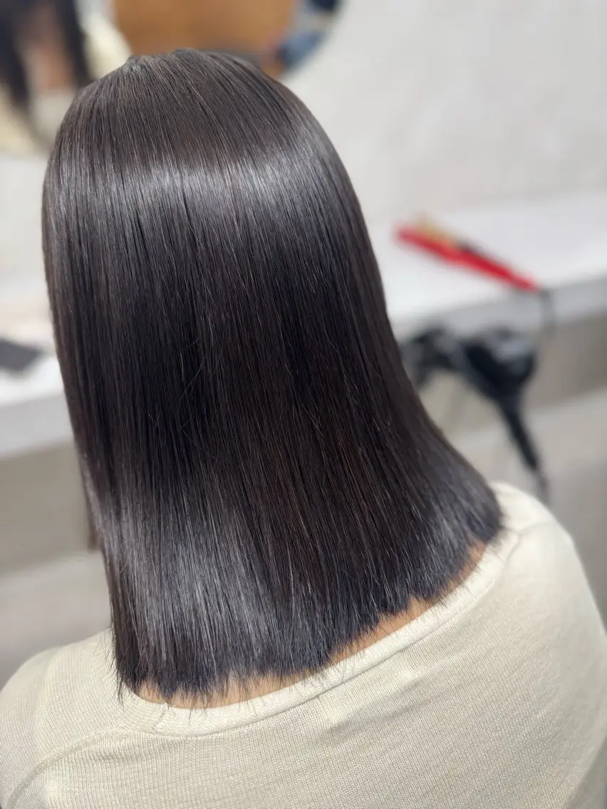 ミディアム 田渊 日菜のヘアスタイル