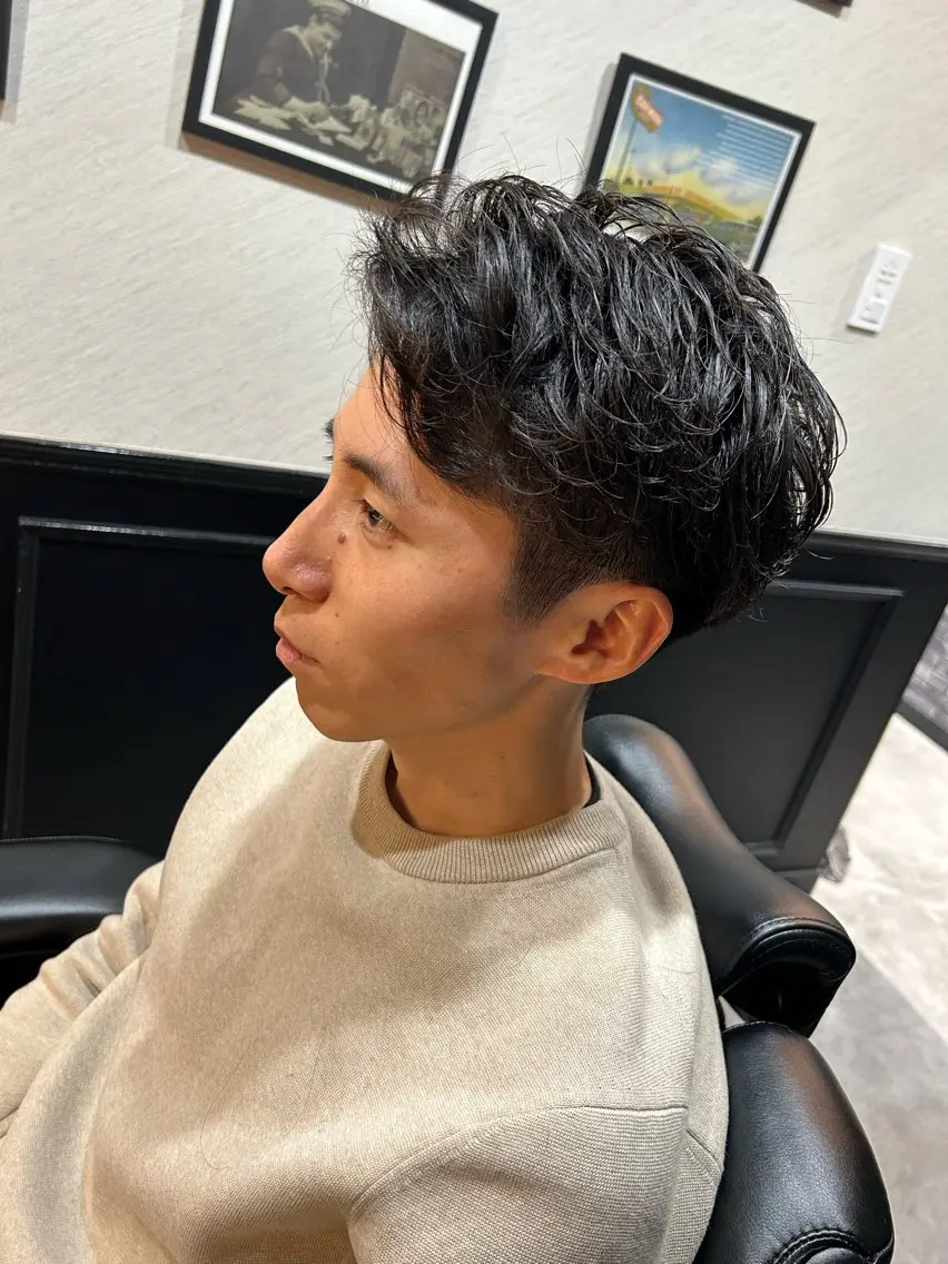 ショート パーマ 柏木 直人のヘアスタイル