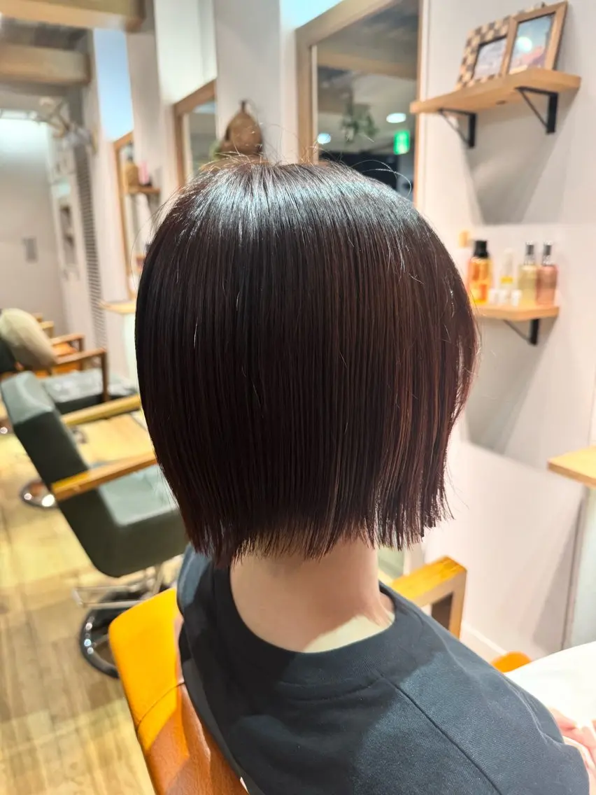 ショート カラー ピンクカラー カット ヘアカラー トリートメント ツキダテ ユイのヘアスタイル