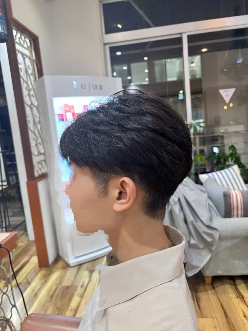 メンズ センターパート メンズパーマ 平山 唯翔のヘアスタイル