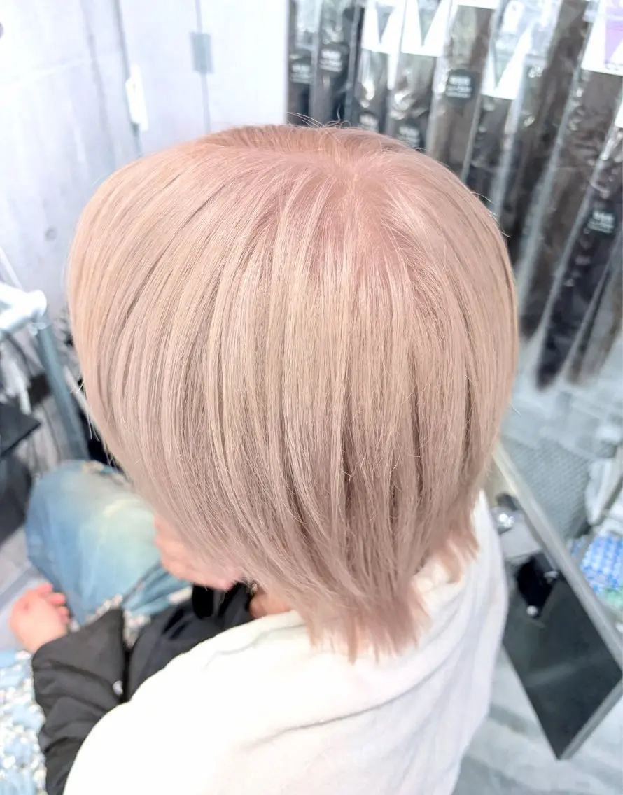 ショート カラー メンズ カット ヘアカラー 熊谷 奈菜のヘアスタイル