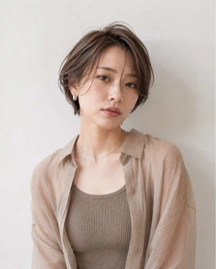ショート ショートヘア 堀江 /木下椋麻のヘアスタイル