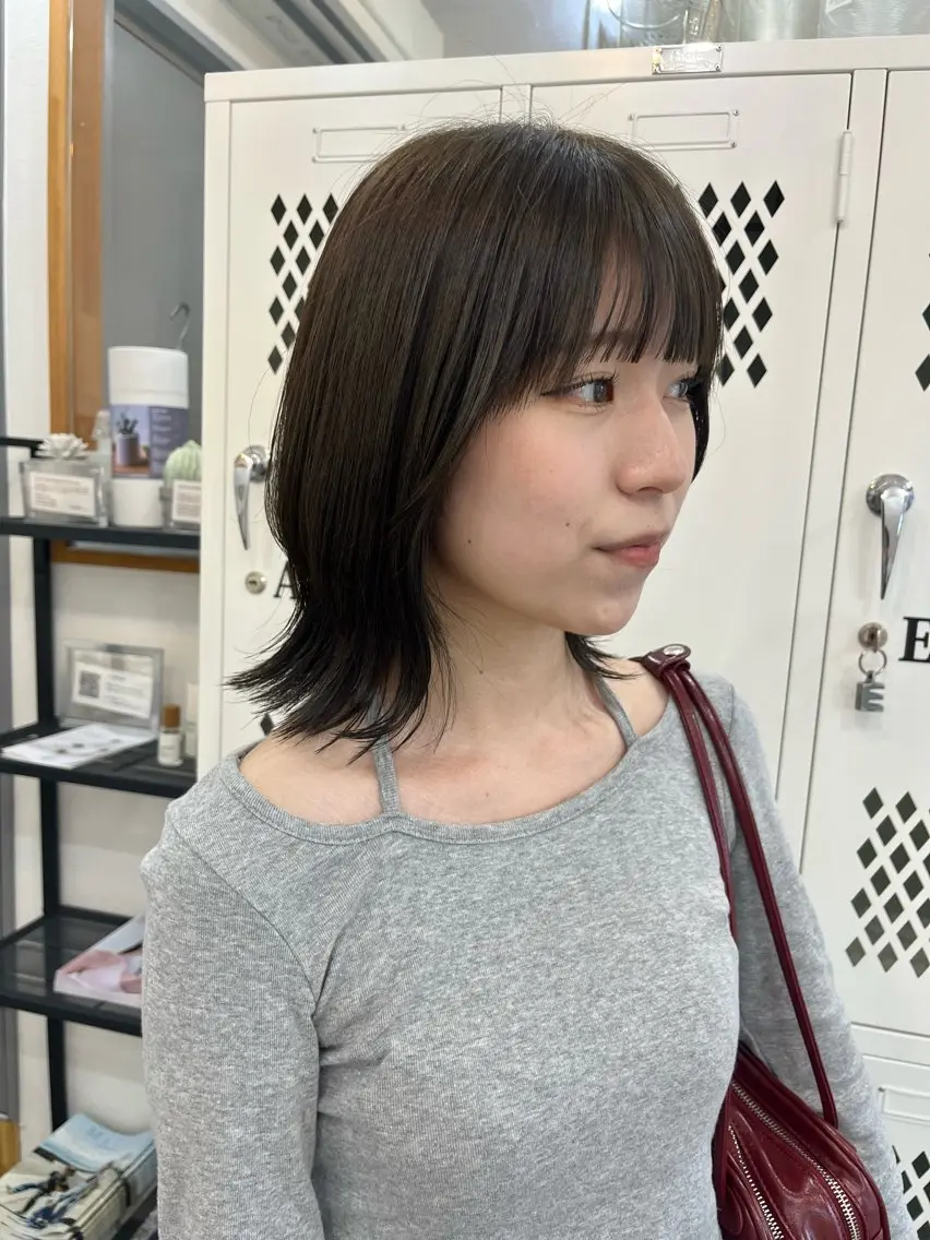 ミディアム カラー カット ヘアカラー トリートメント 🌼sunc HINAMI🌼のヘアスタイル
