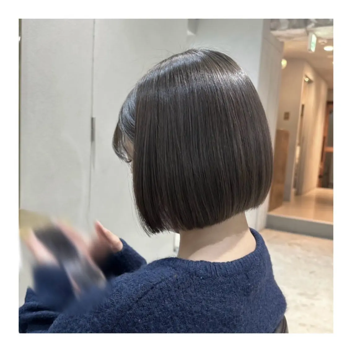 ボブカット+ワンカラーの写真