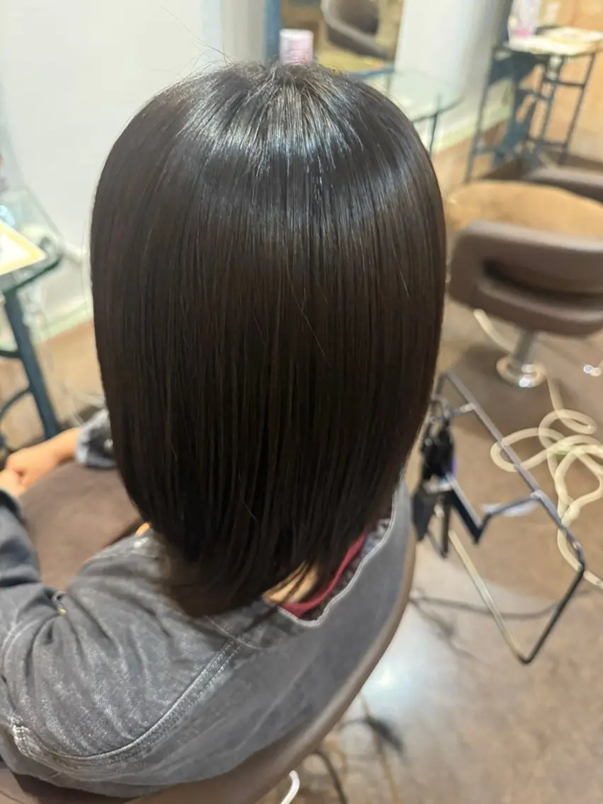 ミディアム 縮毛矯正 縮毛矯正 モデル募集中 RYUGIのヘアスタイル