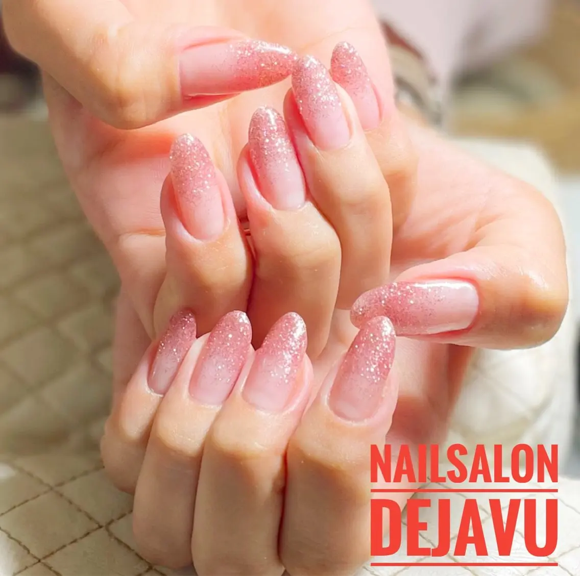 ネイル グラデーション ラメ(グリッター) ラメグラデーション ハンドネイル Nailsalon Dejavuのネイルデザイン