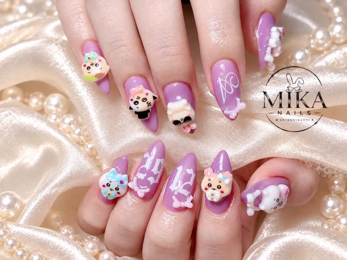 ネイル アートネイル チークネイル ドット フットネイル フレンチネイル ハンドネイル KIMU MIKA.NAILのネイルデザイン