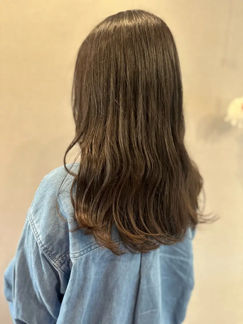ロング カラー カット ヘアカラー トリートメント K Harukaのヘアスタイル