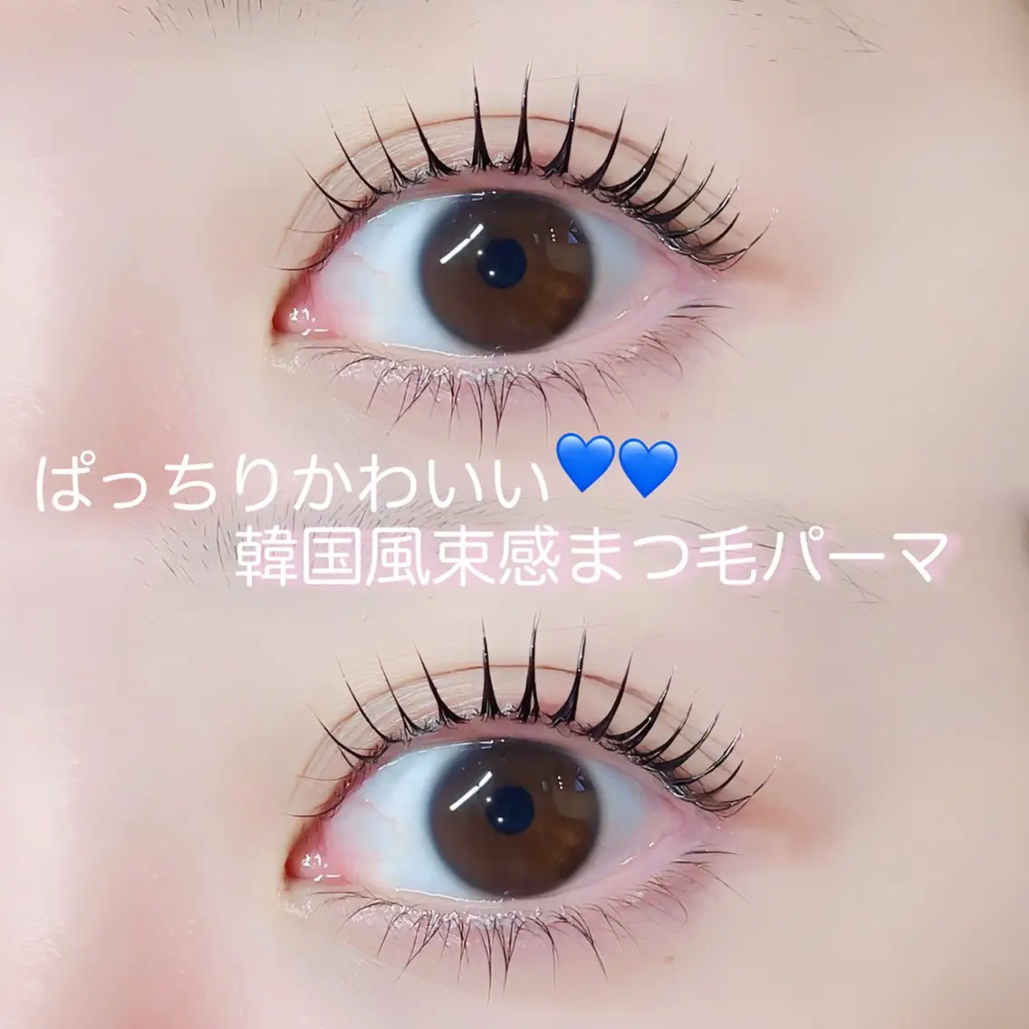 マツエク・マツパ 束感まつ毛 パリジェンヌラッシュリフト まつげパーマ 下まつげエクステ 一重×まつ毛パーマ rei /meme まつパ アイブロウのマツエク・マツパデザイン