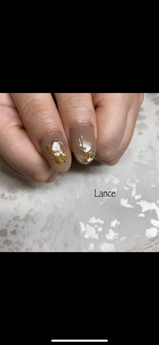 ネイル オーロラネイル フットネイル フレンチネイル キラキラネイル 韓国ネイル Lance nailのネイルデザイン
