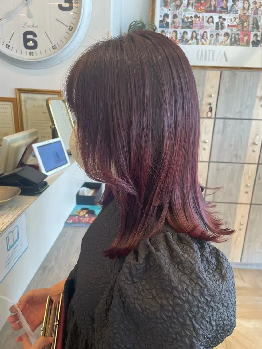 カラー ブラウンカラー ピンクカラー EARTH🎀 ryokaのヘアスタイル
