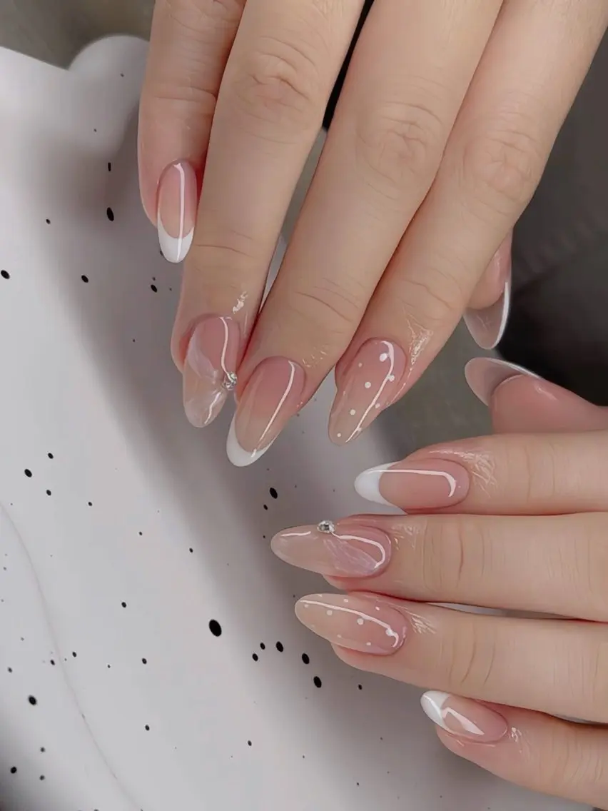 ネイル チークネイル フットネイル フレンチネイル グラデーション 韓国ネイル YUKI NAILのネイルデザイン