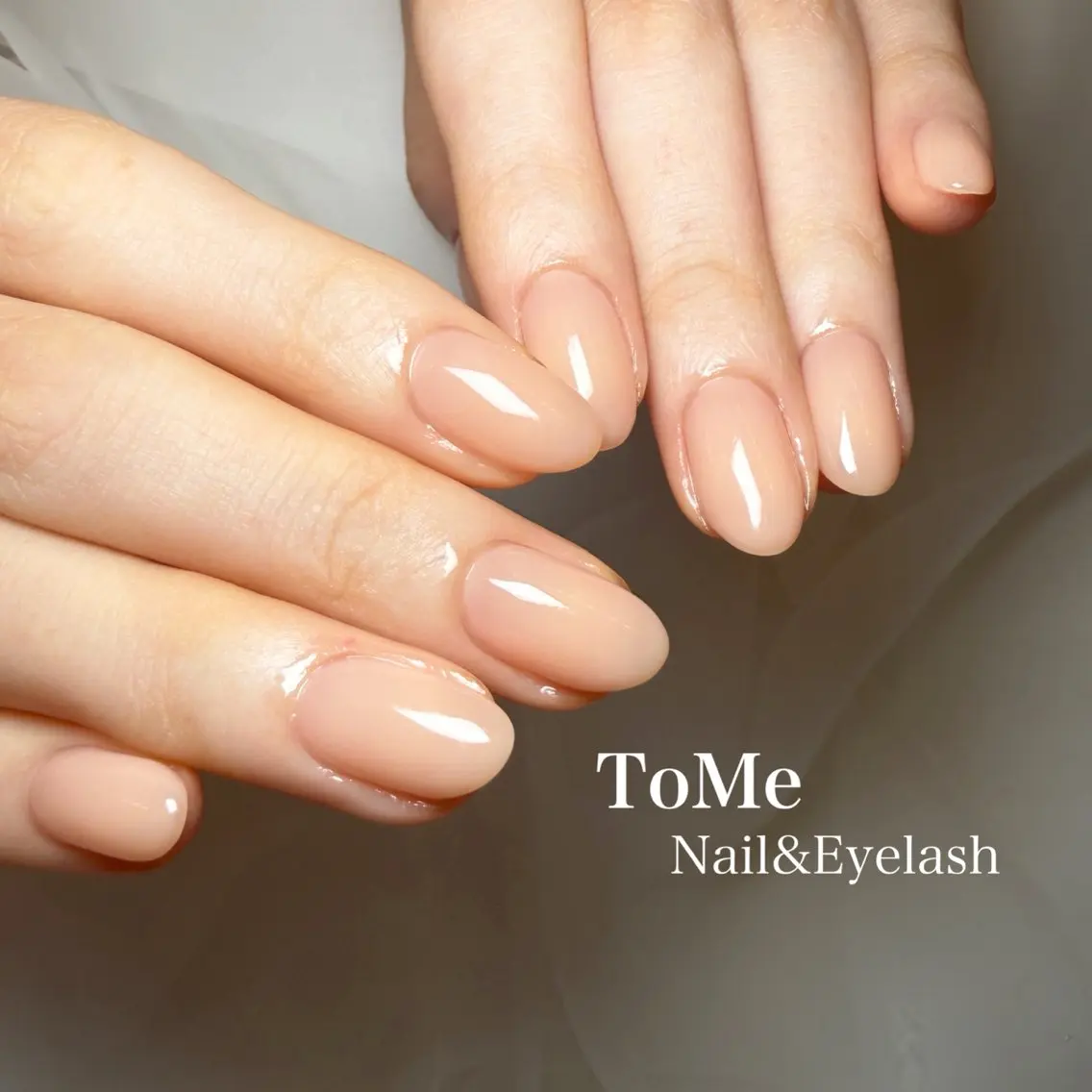 ネイル ワンカラーネイル シンプルネイル ハンドネイル ToMe Nail & Eyelashのマツエク・マツパデザイン