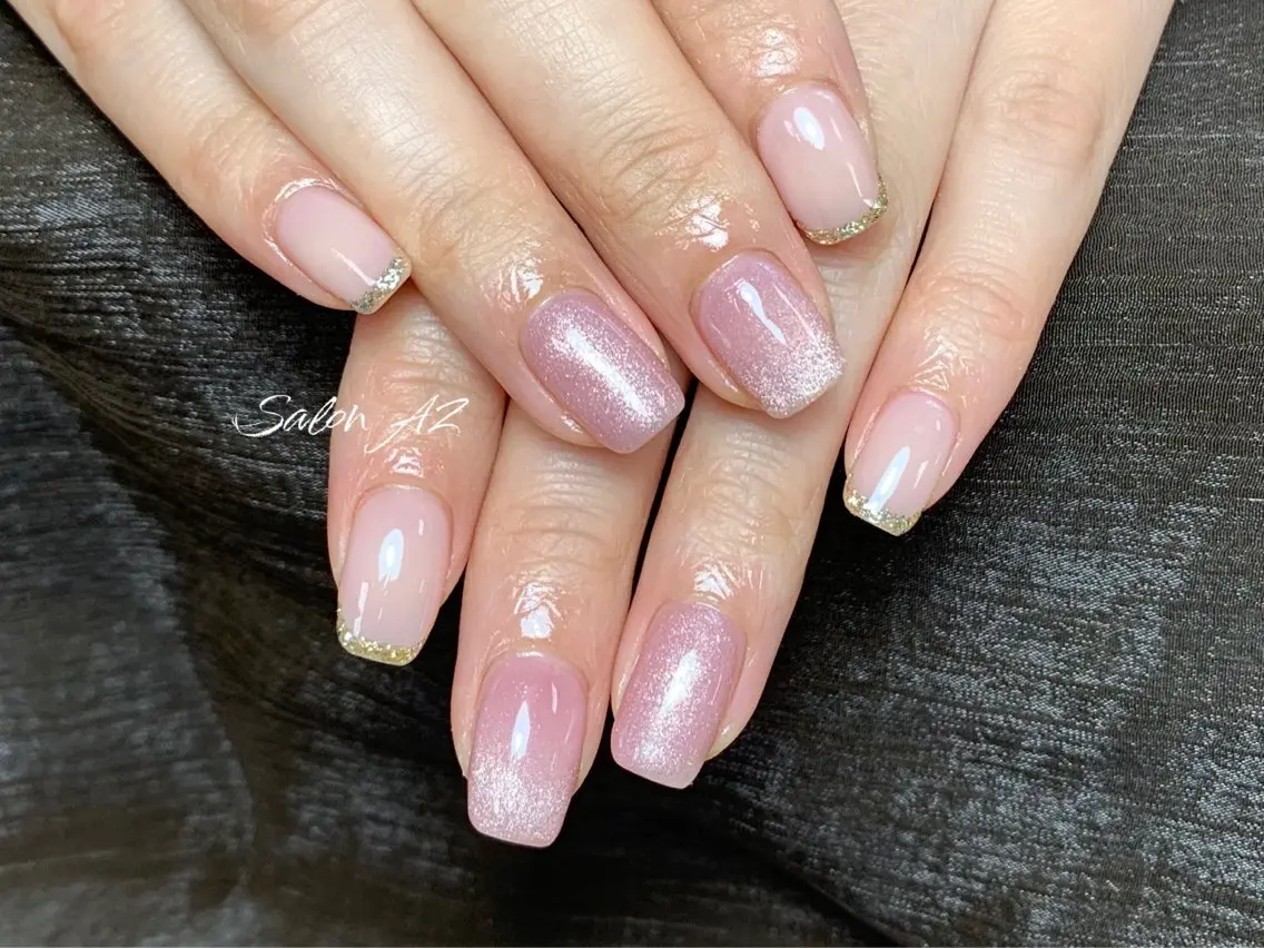 ネイル アートネイル フットネイル フレンチネイル マグネットネイル 持ち込み ハンドネイル salon AZのネイルデザイン