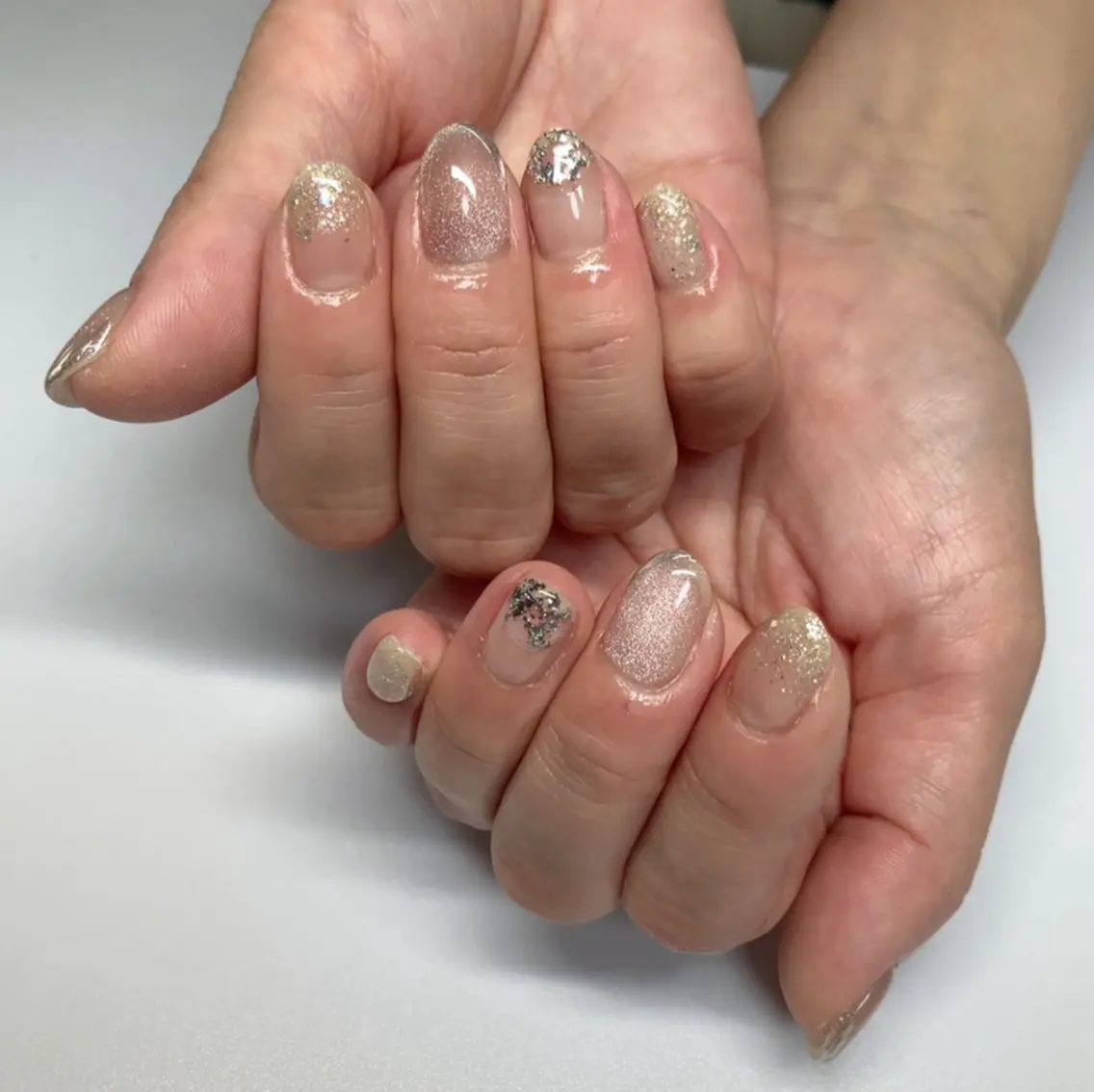 ネイル シルバー nail Callaのネイルデザイン