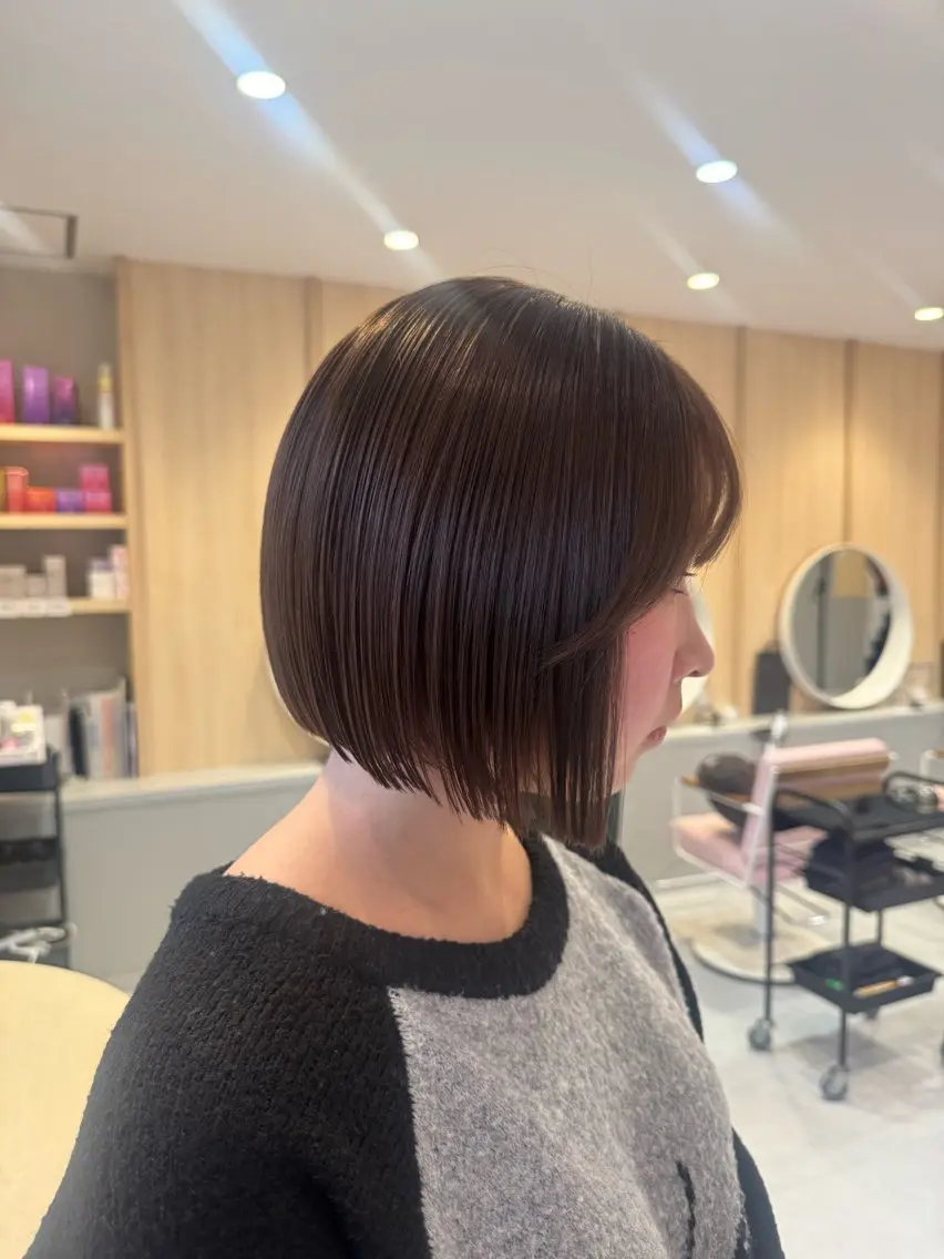 ショート カラー ベージュカラー 透明感カラー オリーブベージュ カット ヘアカラー 𝘀𝗮𝗲 ⑅*/ 艶髪/ショートボブのヘアスタイル