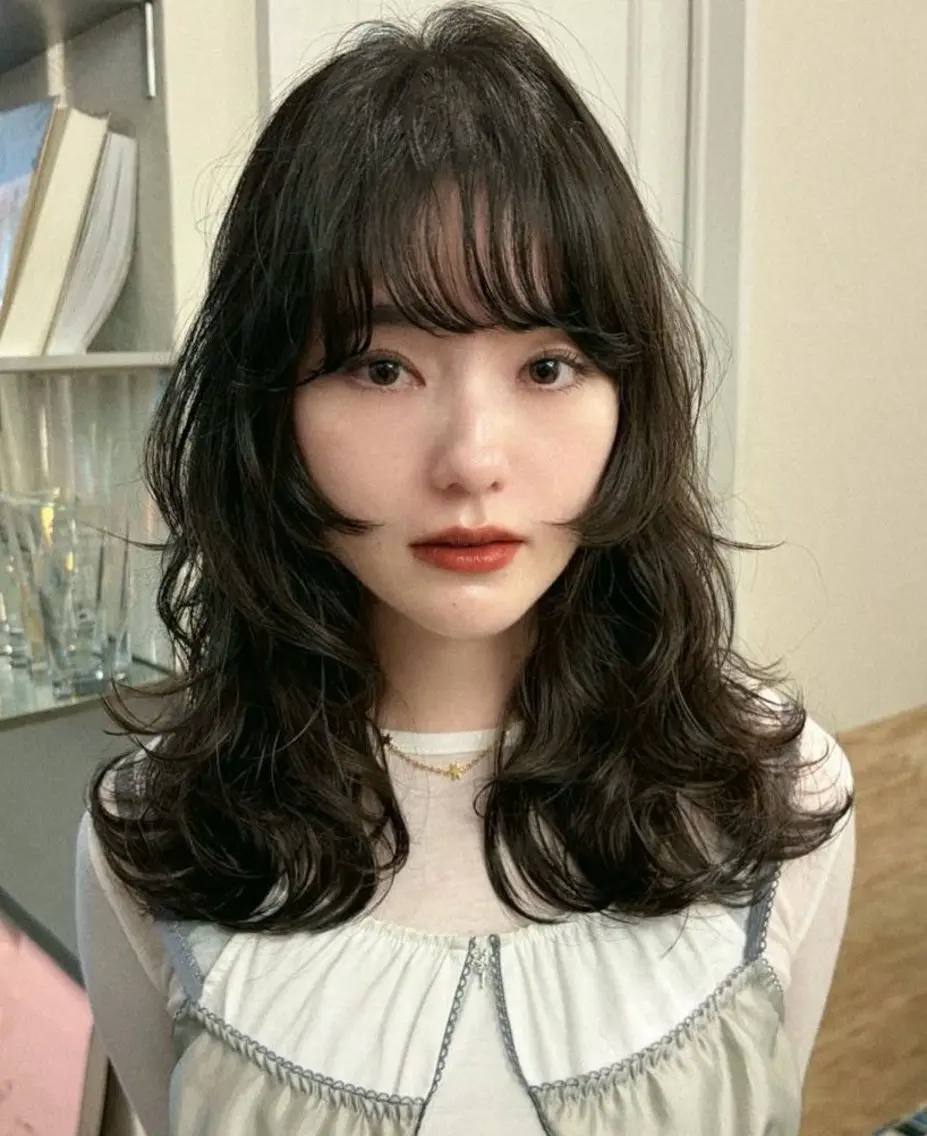 🫧ボブ・ミディアム限定🫧乾かすだけで簡単♪デジタルパーマの写真