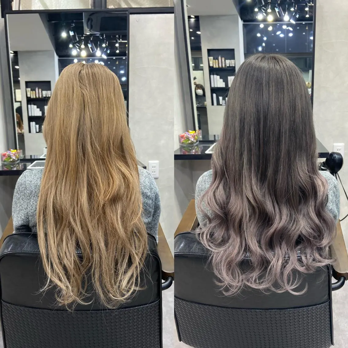 ロング カラー ヘアアレンジ シールエクステ ダブルカラー グラデーションカラー ハイライトカラー インナーカラー ar+ ❤︎ maiのヘアスタイル