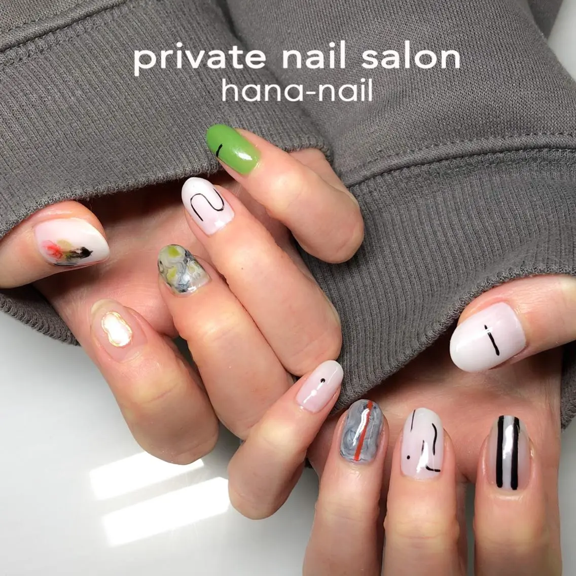 ネイル 持ち込み Kao hana-nailのネイルデザイン