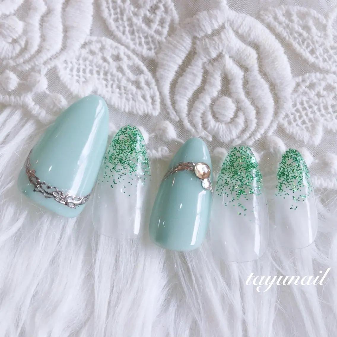 ネイル アートネイル フットネイル ジェルネイル パラジェル ハンドネイル ネイルサロン 【たゆnail】のネイルデザイン