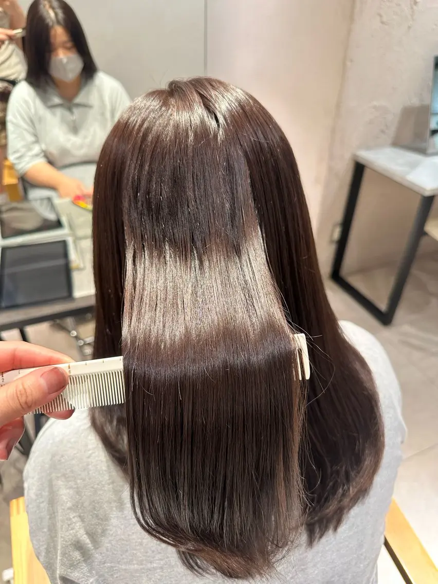✨髪質改善カラー+ベーシックトリートメント✨「シャンプー・ブロー込み」の写真