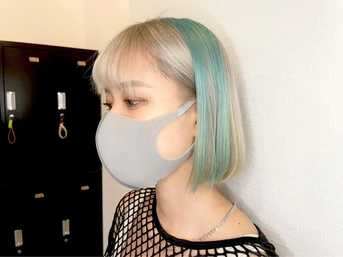 ショート カラー ヘアカラー&縮毛矯正 STAR☆RIVERのヘアスタイル