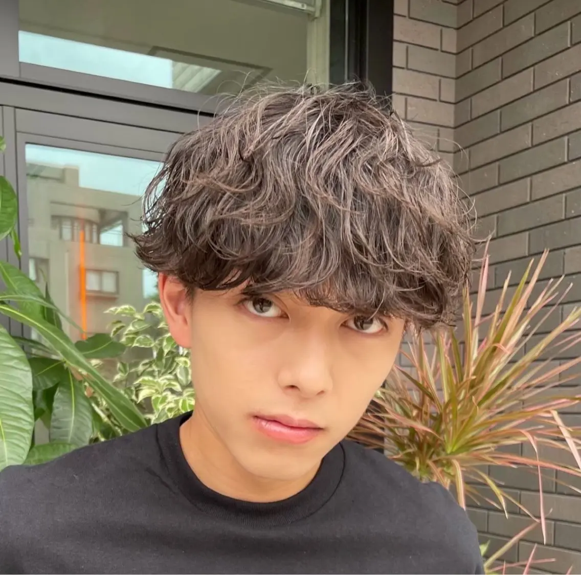 ミディアム カラー パーマ ヘアアレンジ メンズ fifth 石川 凪のヘアスタイル