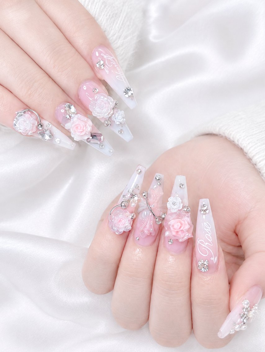 ロング ロング ハンドネイル ハンドケア CHIBI NAIL SALON 船橋のネイルデザイン