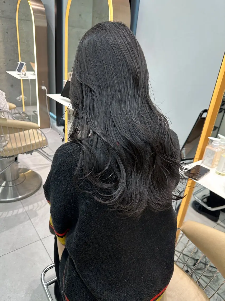 セミロング カラー カット ヘアカラー トリートメント 《髪質改善✖️オリー ブ🧸》小嶋拓也のヘアスタイル