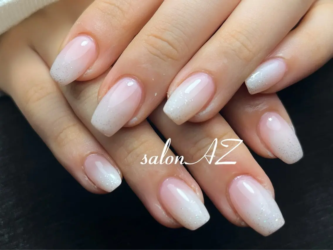 ネイル 長さ出し フットネイル フレンチネイル マグネットネイル ニュアンスネイル salon AZのネイルデザイン