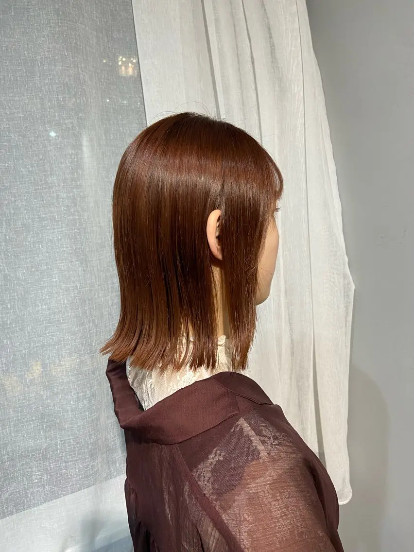 カラー ブラウンカラー オレンジ オレンジブラウン 🎀持ちのいいパーマ 🎀mikihoのヘアスタイル