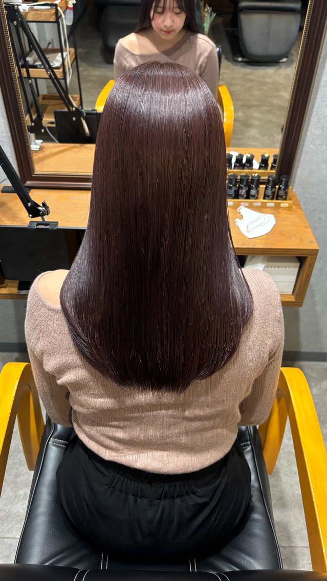 ロング カラー 韓国ヘア｜透明感｜ mihoのヘアスタイル