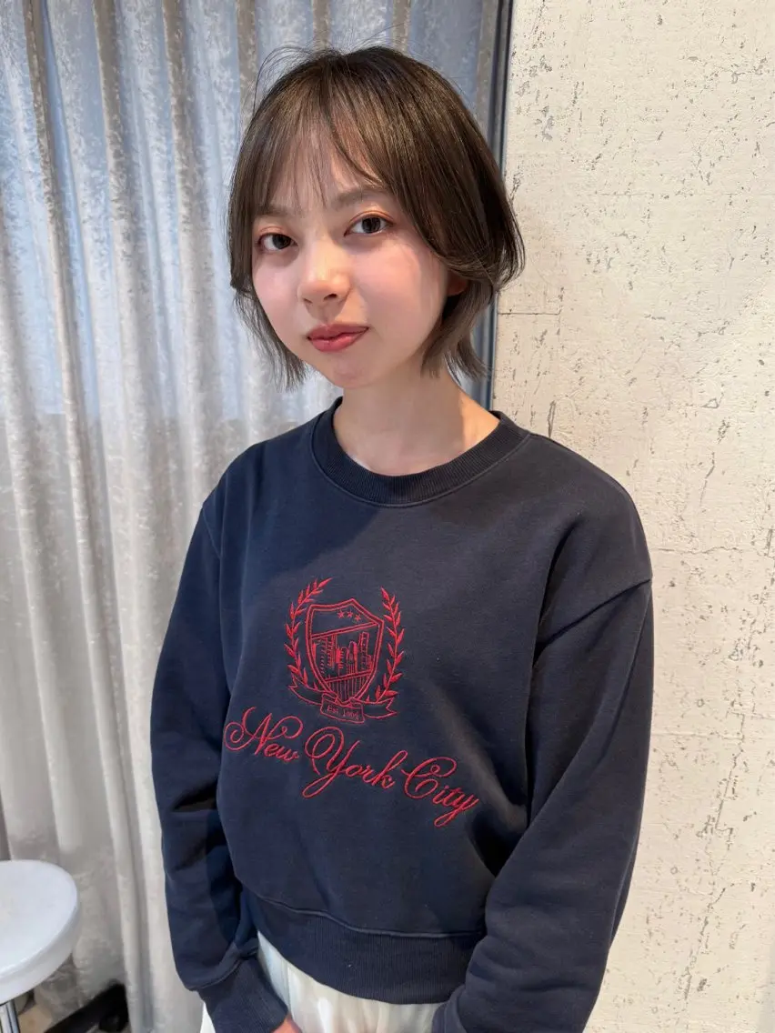 ショート カラー 卒業式のヘアスタイル カット ヘアカラー トリートメント mai / linoah˚✧のヘアスタイル