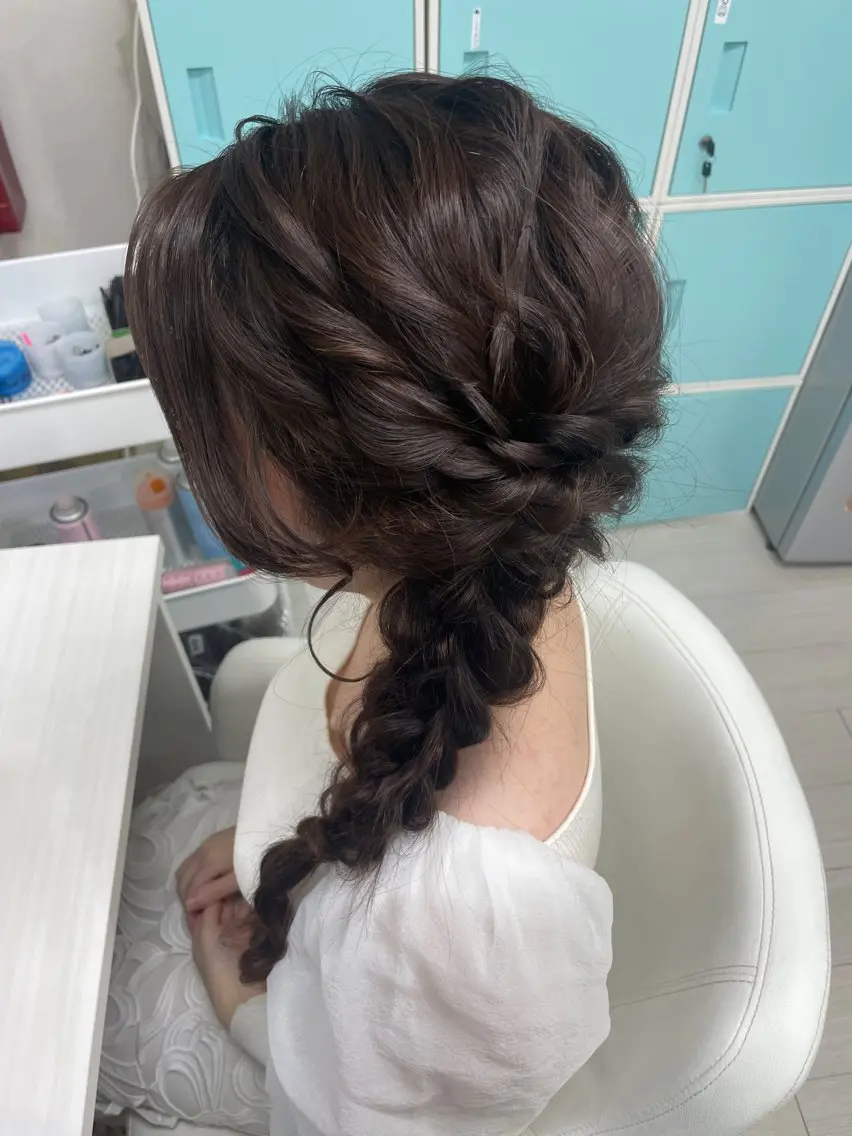 お任せヘアセット(Instagram、tiktokフォローしていただいた方限定メニュー)の写真