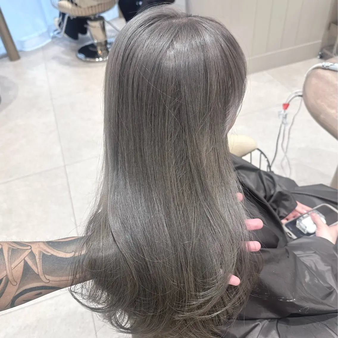 ロング ヘアカラー 大野 海輔のヘアスタイル
