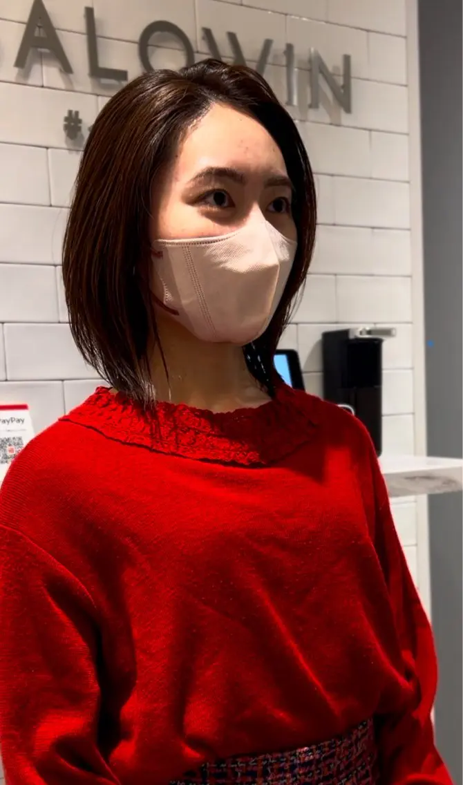 ミディアム 骨格補正カット✂︎ 🌟菅野陽介🌟のヘアスタイル