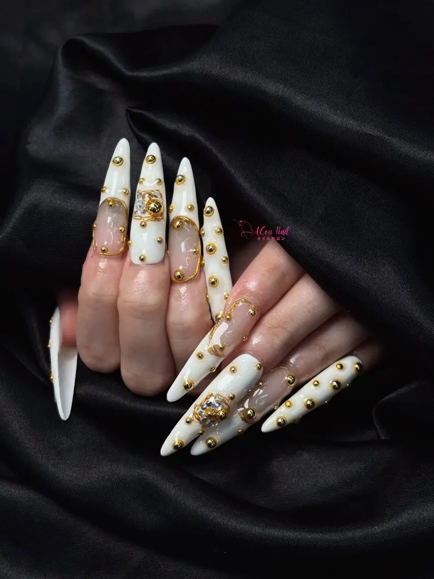 ネイル 桜ネイル 長さ出し フラワーネイル フレンチネイル ジェルネイル ハンドネイル ACon NailSalonのネイルデザイン
