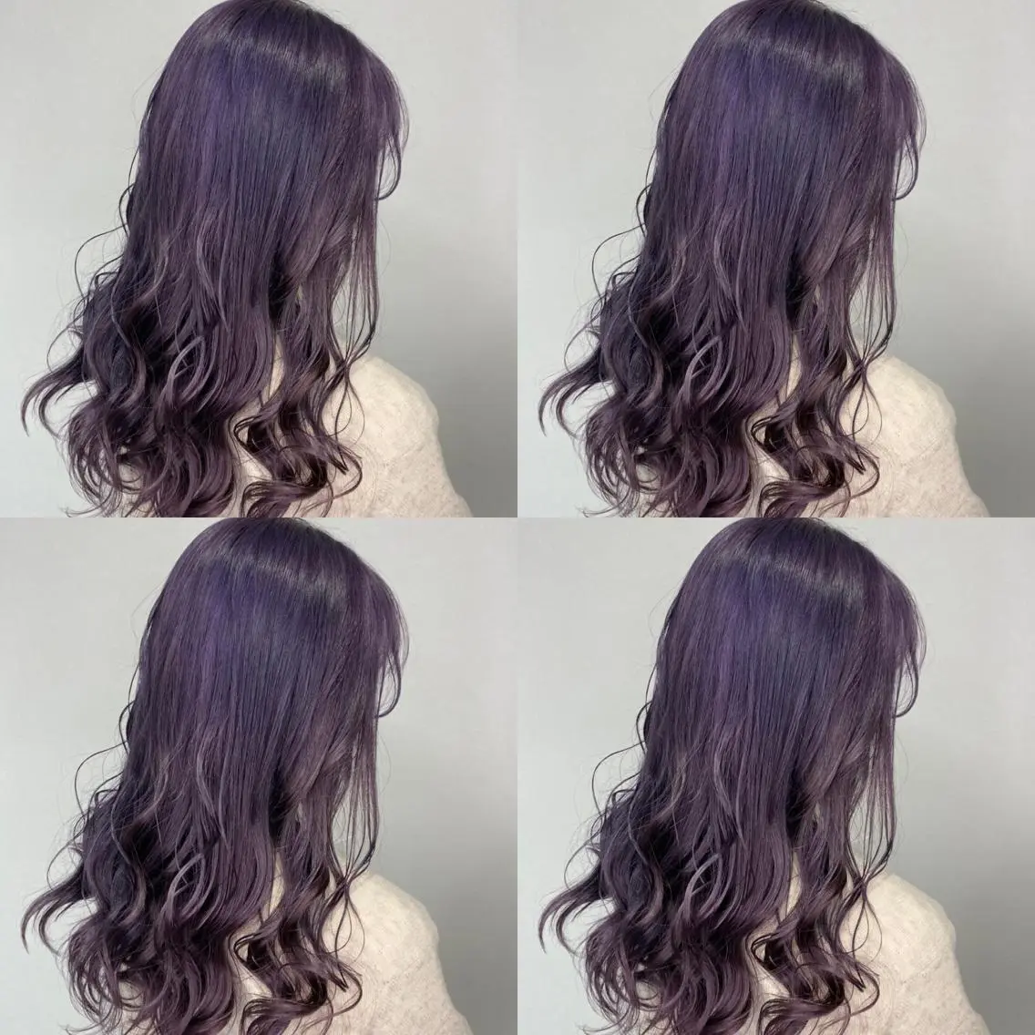 セミロング カラー バイオレットカラー 飯田 祥哉のヘアスタイル