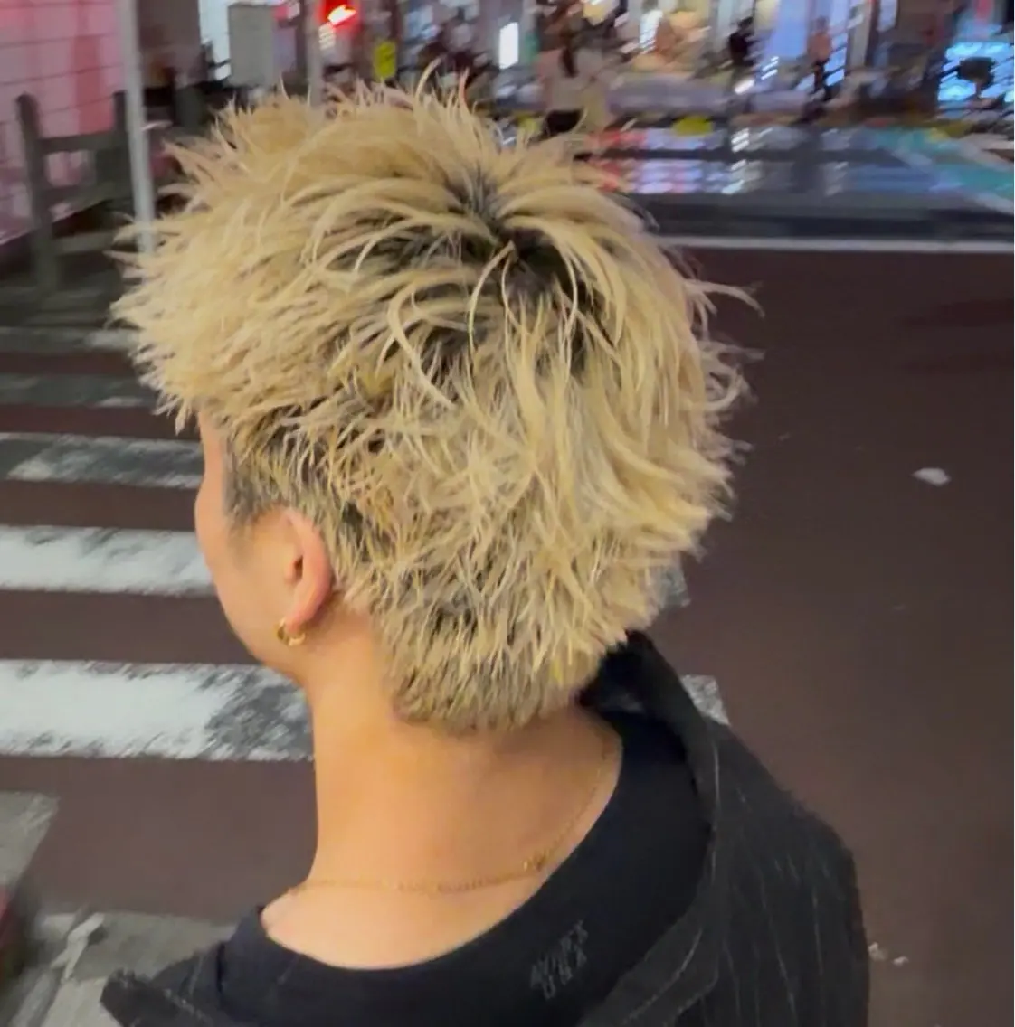 ショート メンズ メンズカットパーマ 特化　田場千大のヘアスタイル