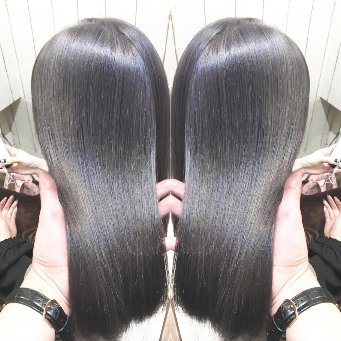 ミディアム カラー パーマ ヘアアレンジ アッシュ バレイヤージュ ベージュカラー ブリーチ 透明感カラー ヘアカラー トリートメント 👑指名率No.1 👑坂口飛翔のヘアスタイル
