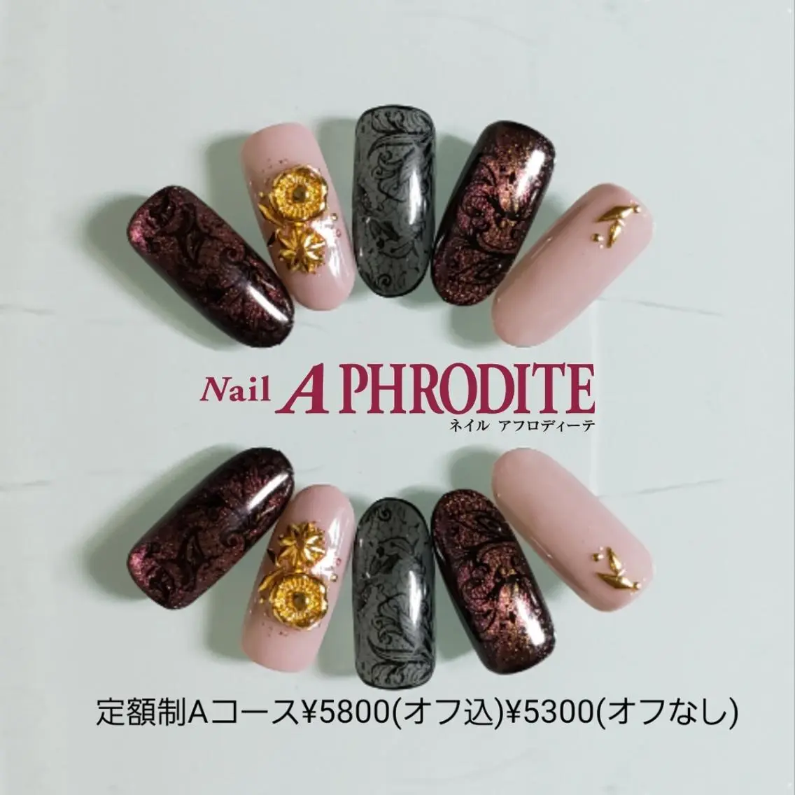 ネイル 持ち込み ニュアンスネイル ハンドネイル Nail Aphroditeのネイルデザイン
