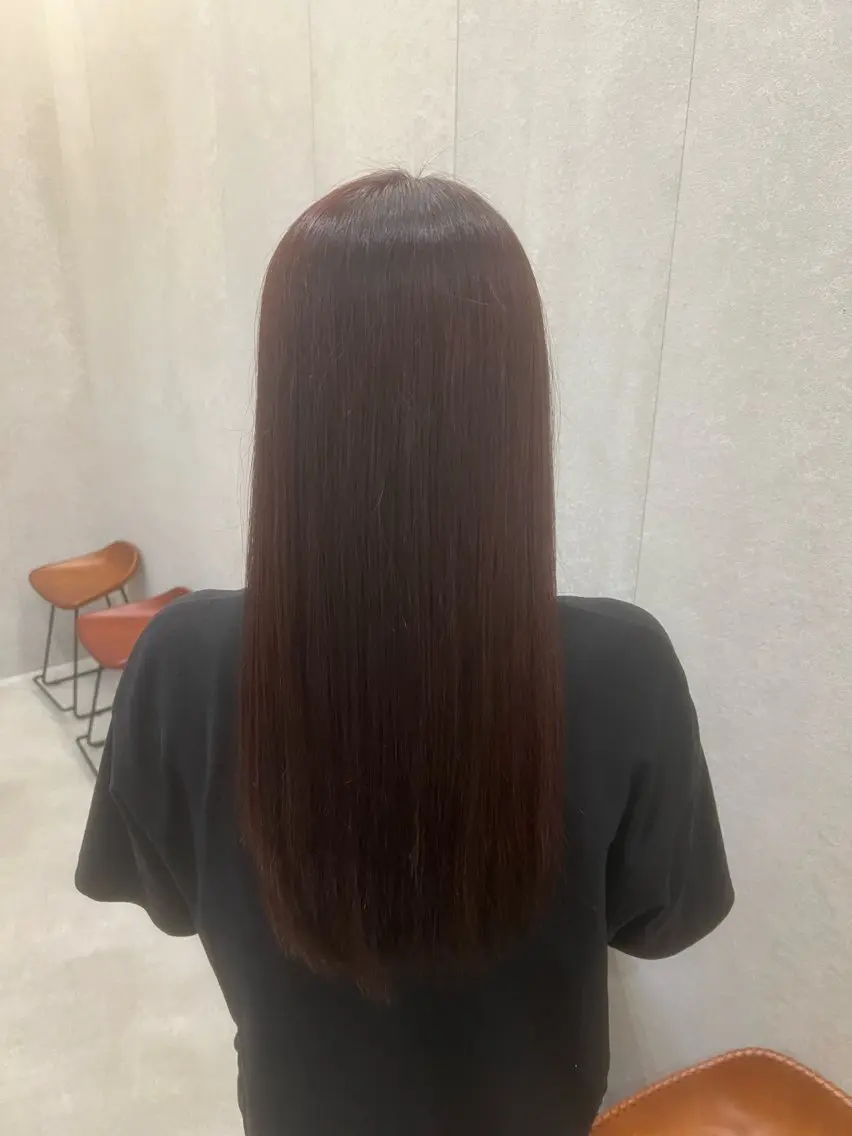 ロング カラー ブラウンカラー 透明感カラー ピンクカラー ピンクブラウン 山口 夕斗のヘアスタイル