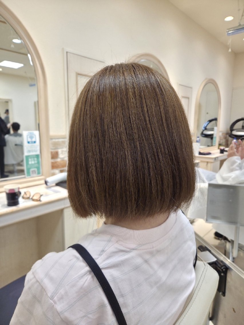 ミディアム カラー ブラウンカラー オリーブブラウン カット ヘアカラー 美髪矯正/曲がる💎 骨格似合わせ/SHOのヘアスタイル