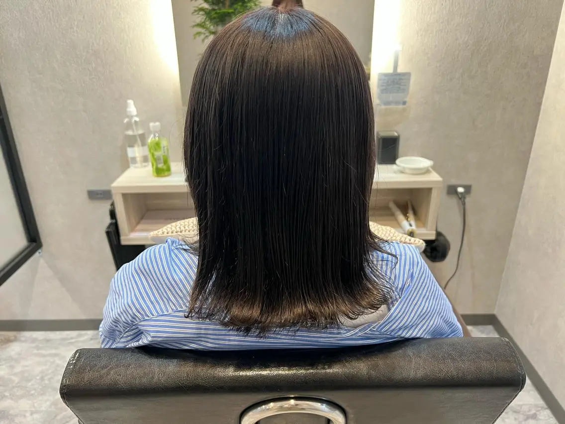 ミディアム カラー アッシュ バイオレットカラー バイオレットアッシュ イケダ ハルカのヘアスタイル