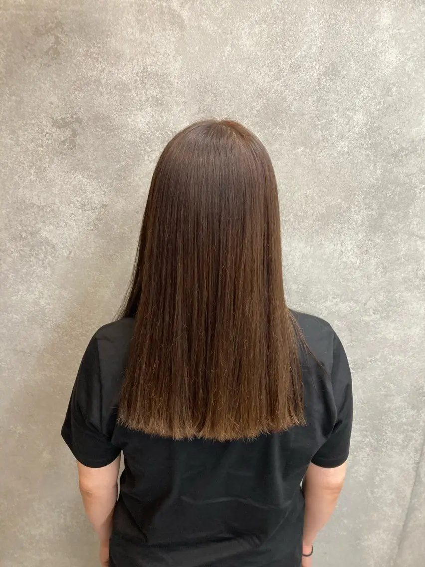 セミロング セミロングパーマ 縮毛矯正 樋口 江理香のヘアスタイル