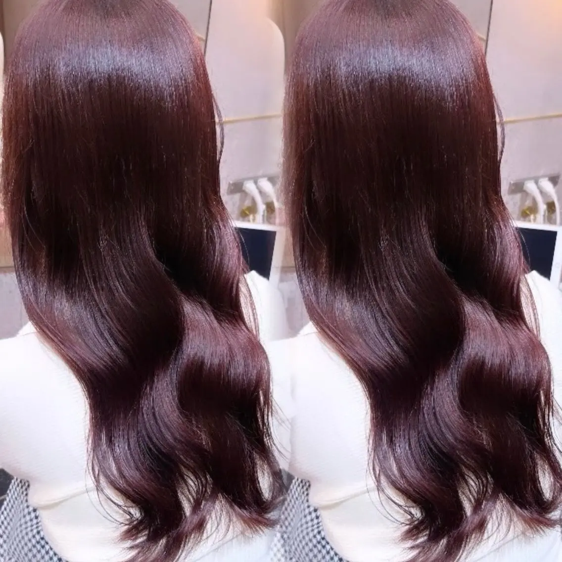 ロング ヘアカラー トリートメント 新宿/韓国ヘア kurea🎀のヘアスタイル
